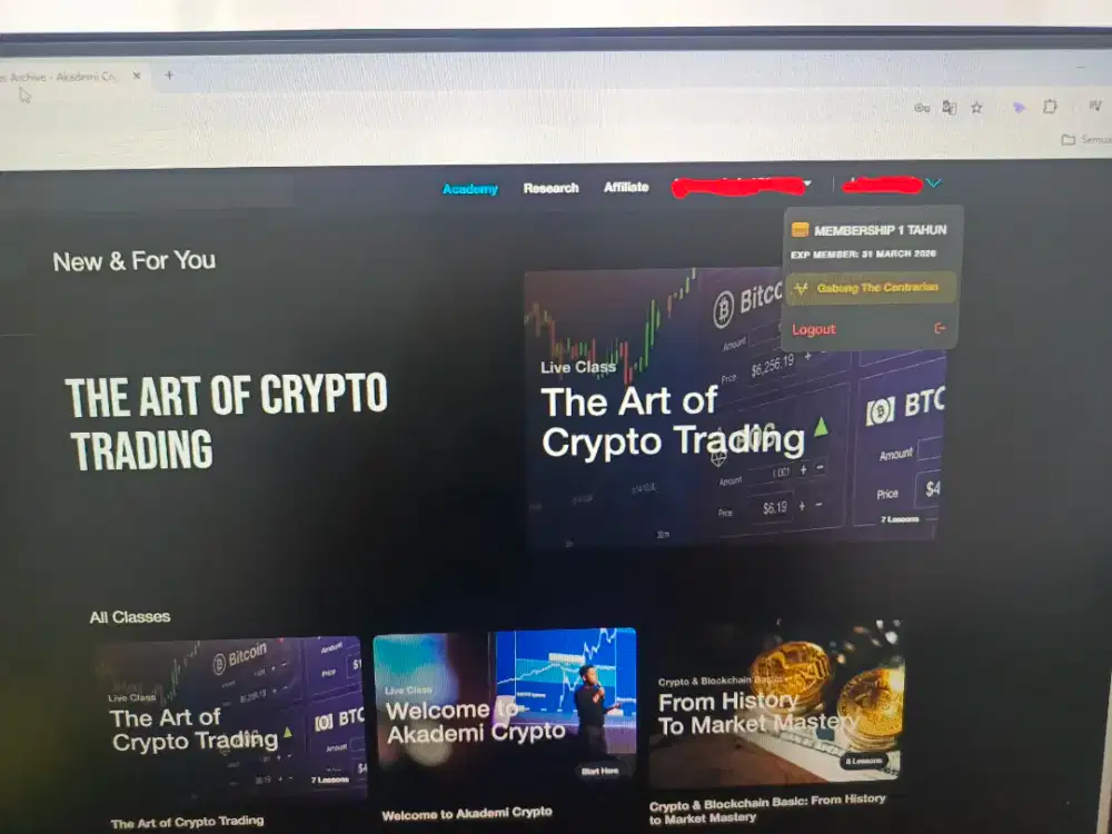 Member Akademi crypto hingga maret 2026