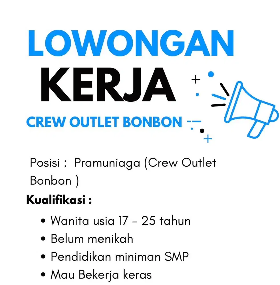 Dibutuhkan Karyawati di Green Pramuka Square