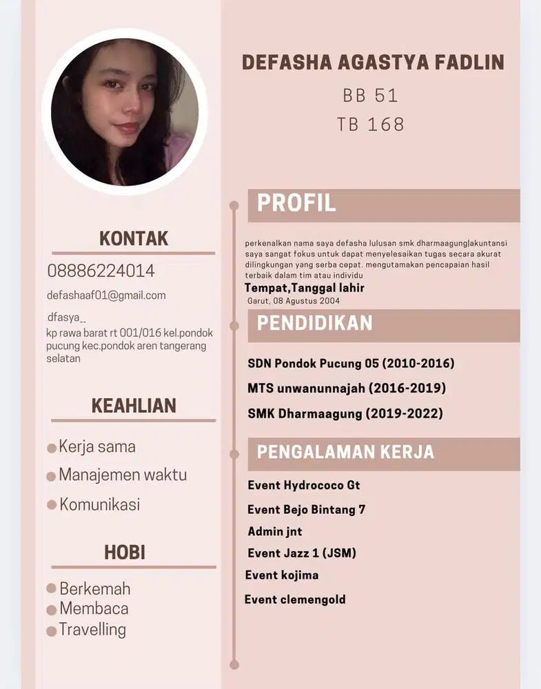 SAYA MENCARI PEKERJAAN