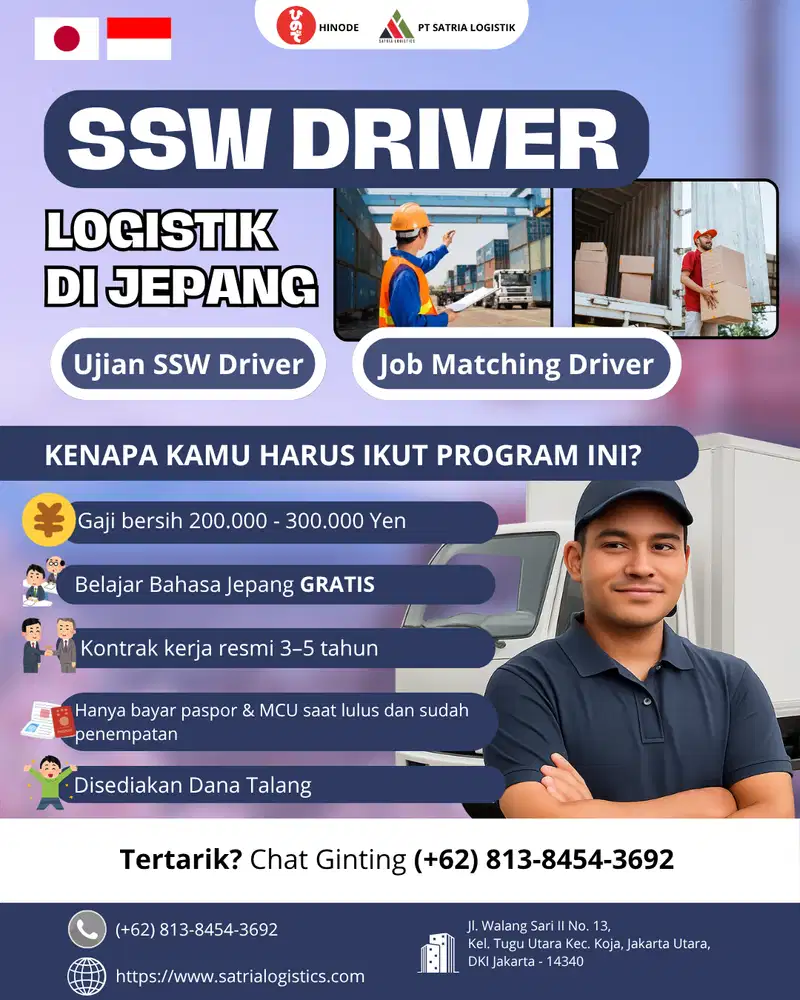 Driver Mobil Box - Penempatan di Jepang
