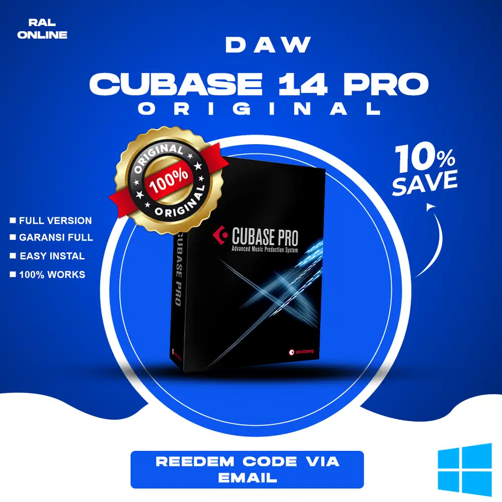 JASA INSTAL DAW CUBASE 14 PRO WINDOWS OS