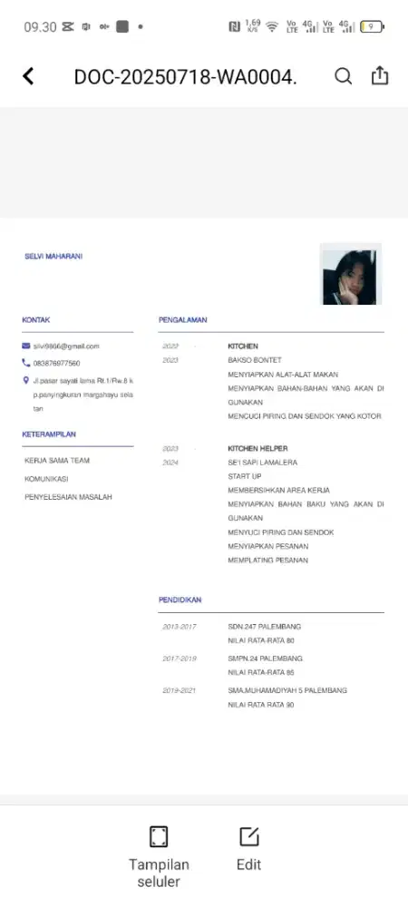 Cari lowongan kerja