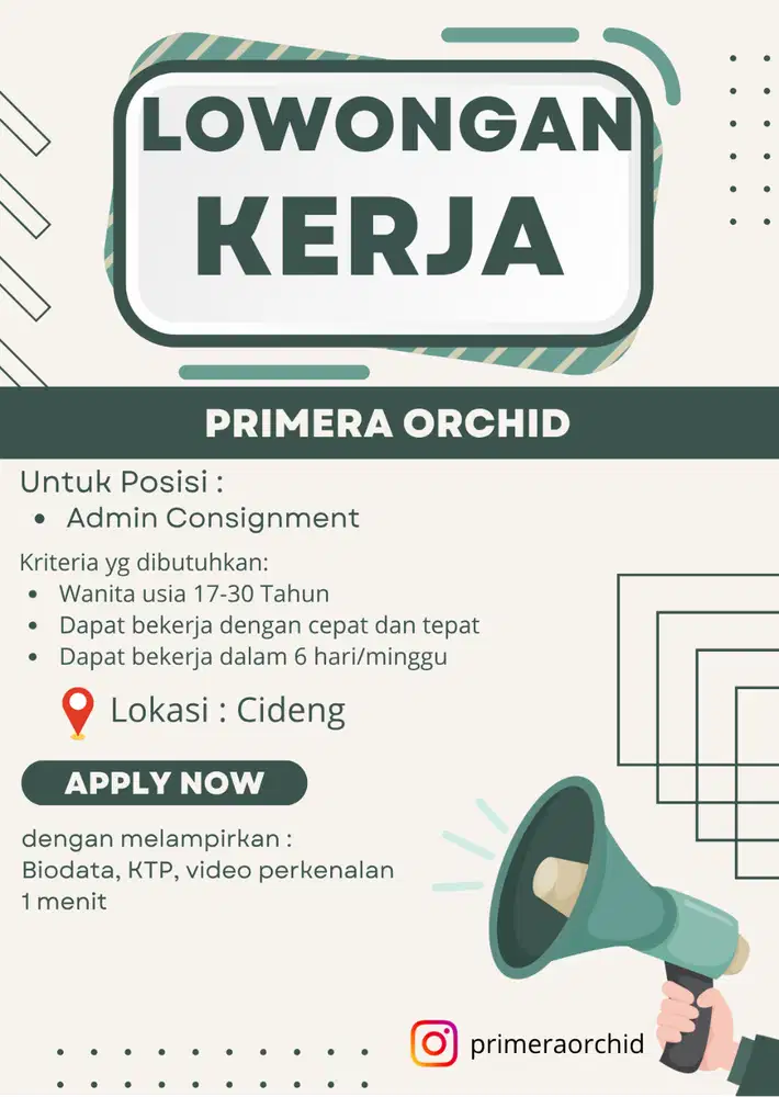Lowongan Pekerjaan Toko Bunga Anggrek
