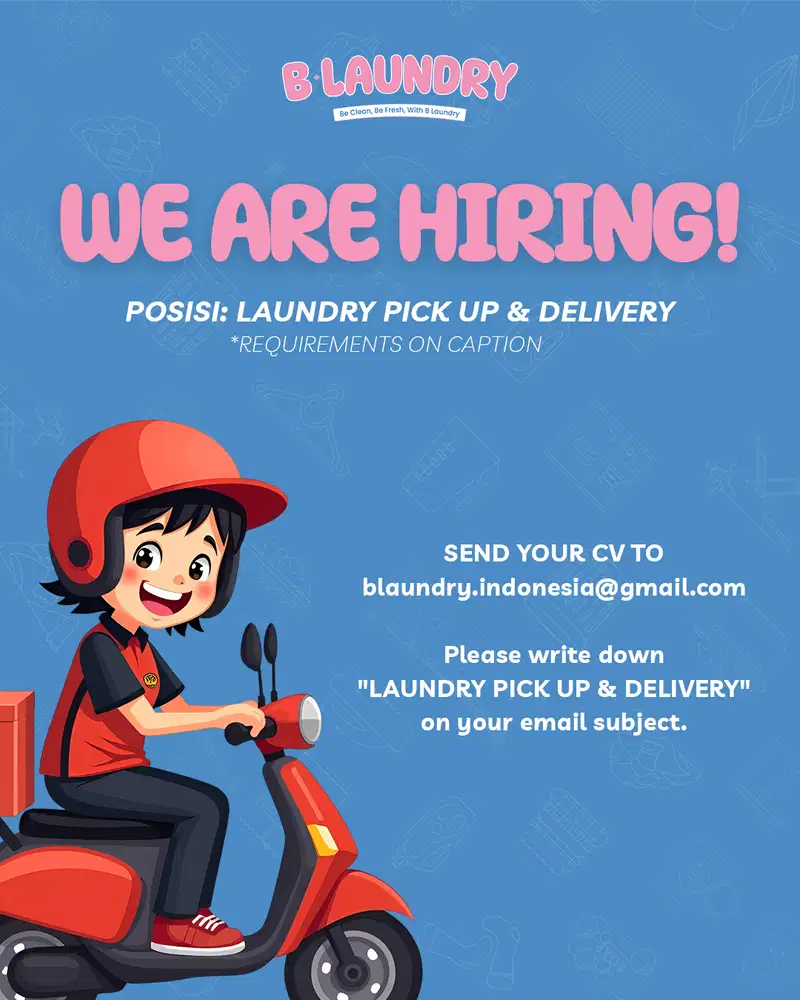 LOWONGAN KURIR DAN SALES LAUNDRY