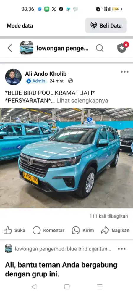 Di butuhkan supir Driver