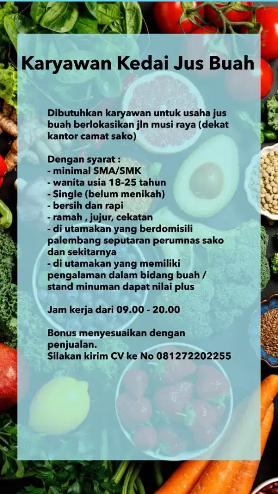 Karyawati jus buah