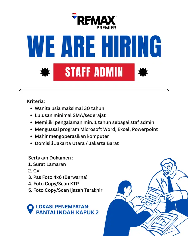 Lowongan Kerja - Staff Administrasi Kantor Properti