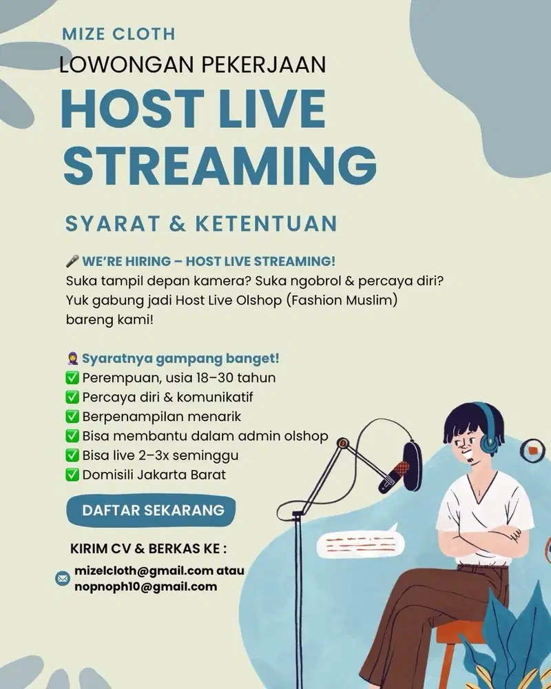 host live fashion wanita