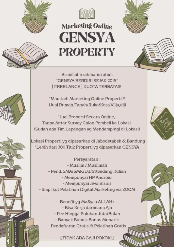 [TERBATAS!] Digital Marketing Online Property [FREELANCE]