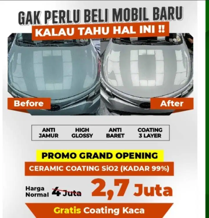 LOWONGAN KERJA MARKETING AUTO DETAILING & COATING MOBIL