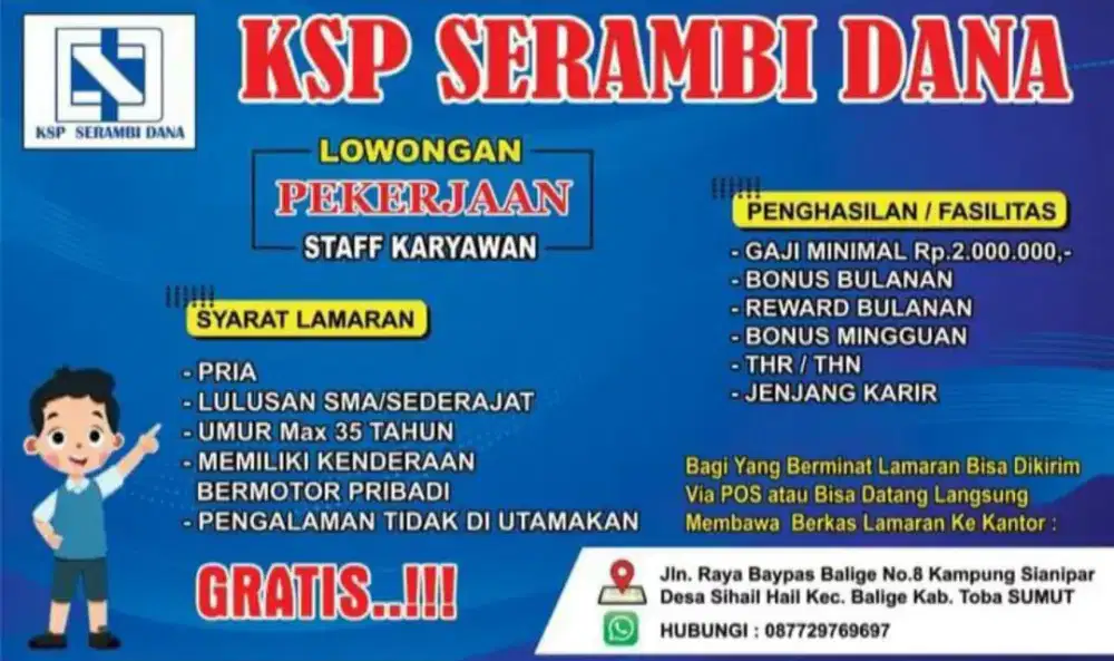 Loker Staf Marketing