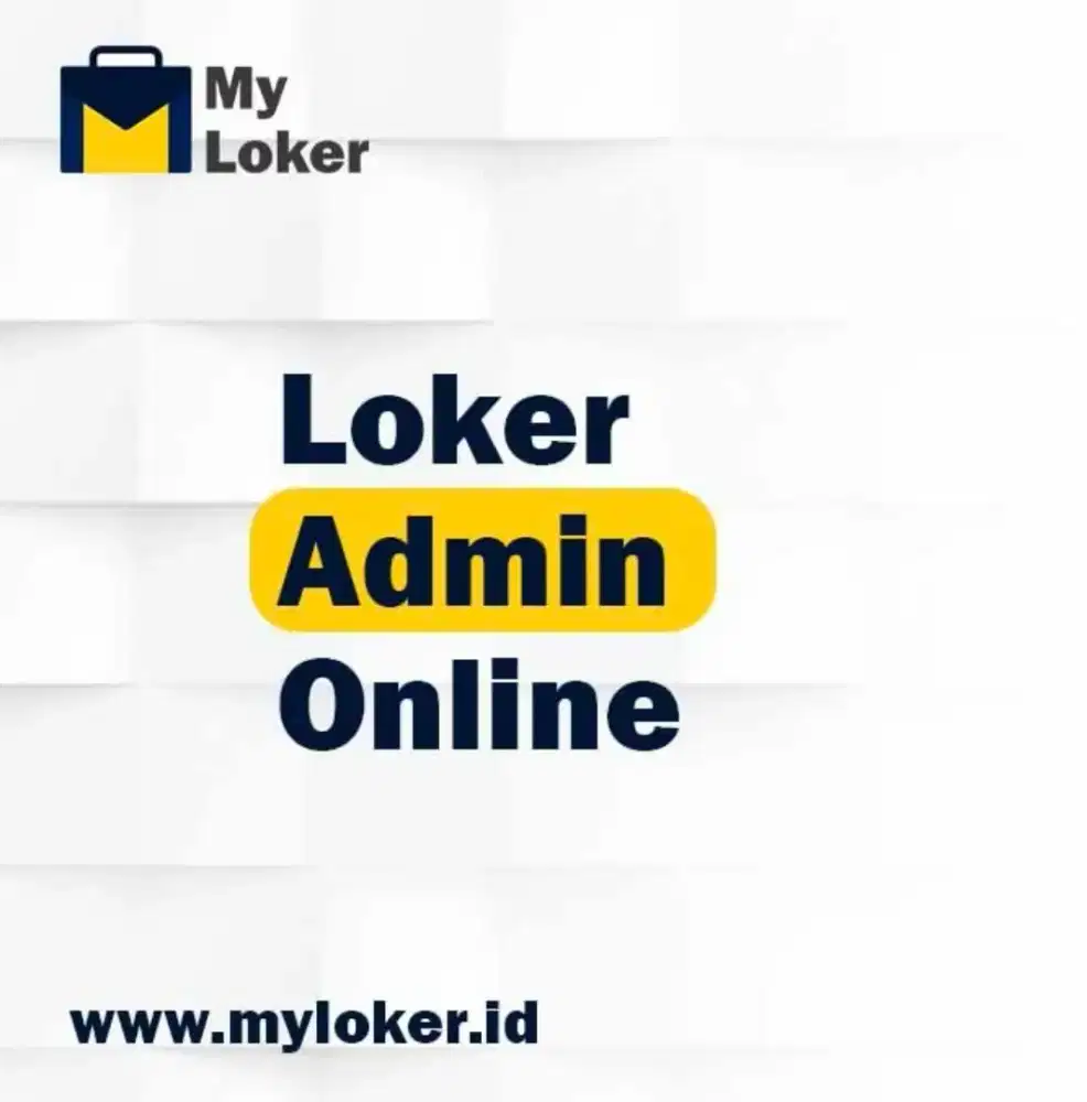 LOKER ADMIN ONLINE SHOP