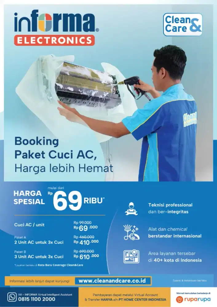 JASA CUCI AC BALIKPAPAN MURAH