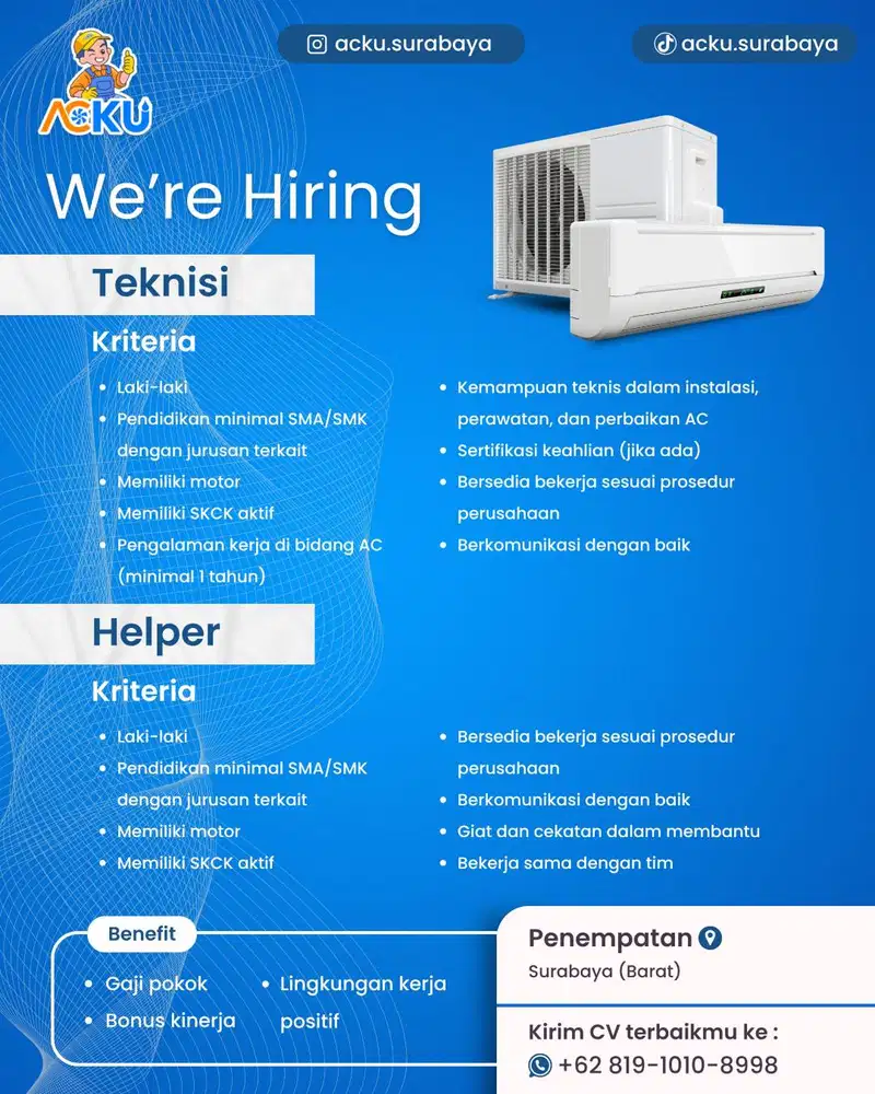 lowongan kerja urgent
