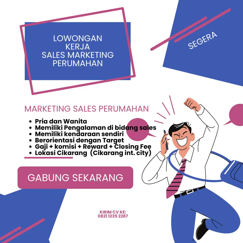 Lowonga Pekerjaan Sales Marketing Perumahan