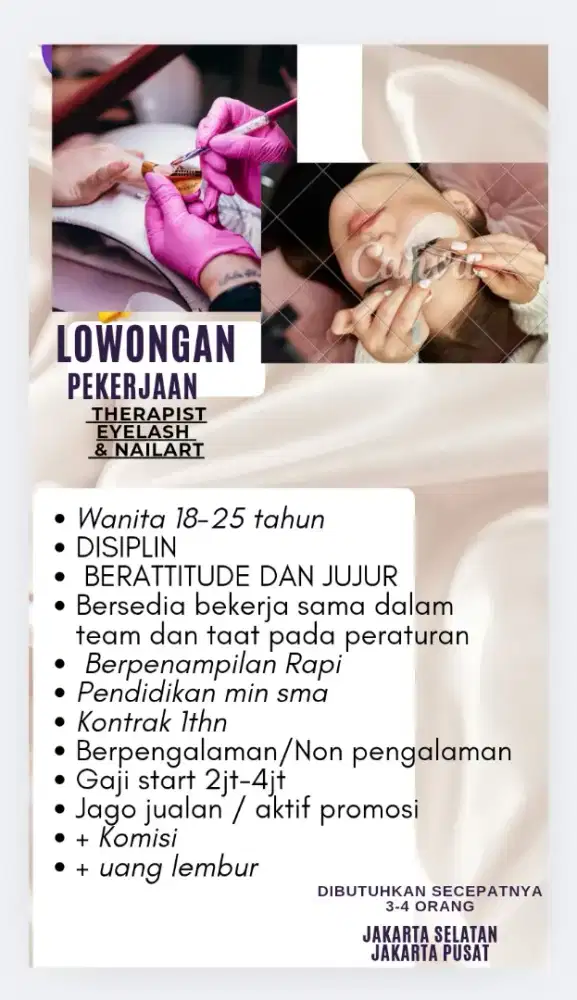 Lowongan nail art & eyelash