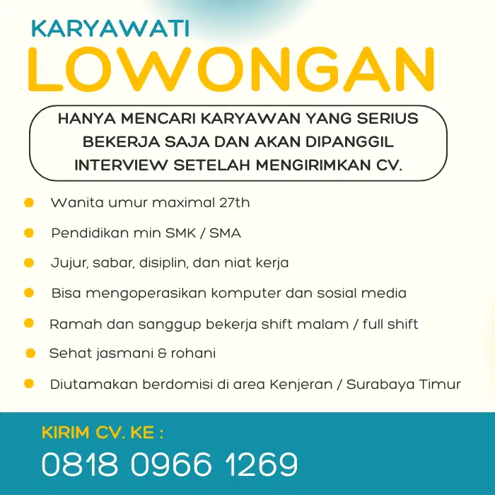 Lowongan Kerja Karyawati