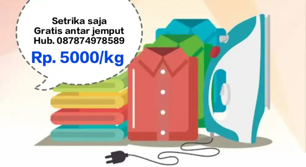 Jasa setrika baju