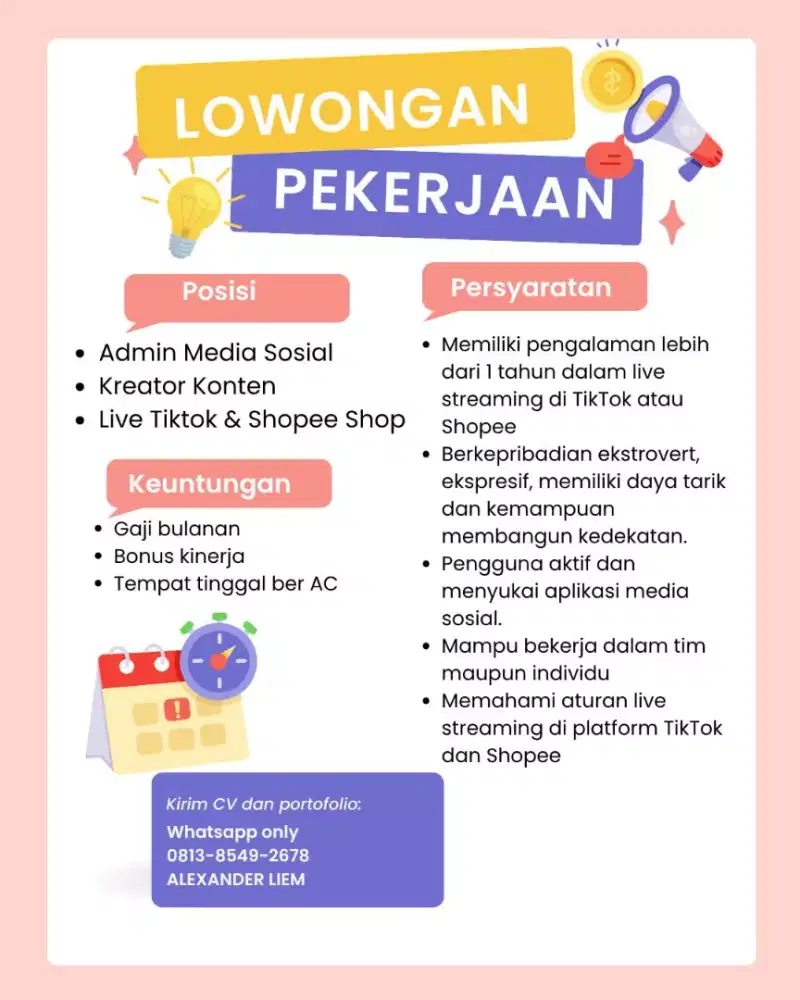 Lowongan Kerja Live Streming