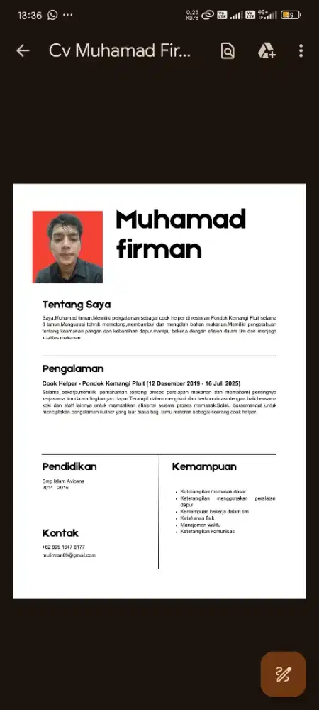 Cari lowongan kerja