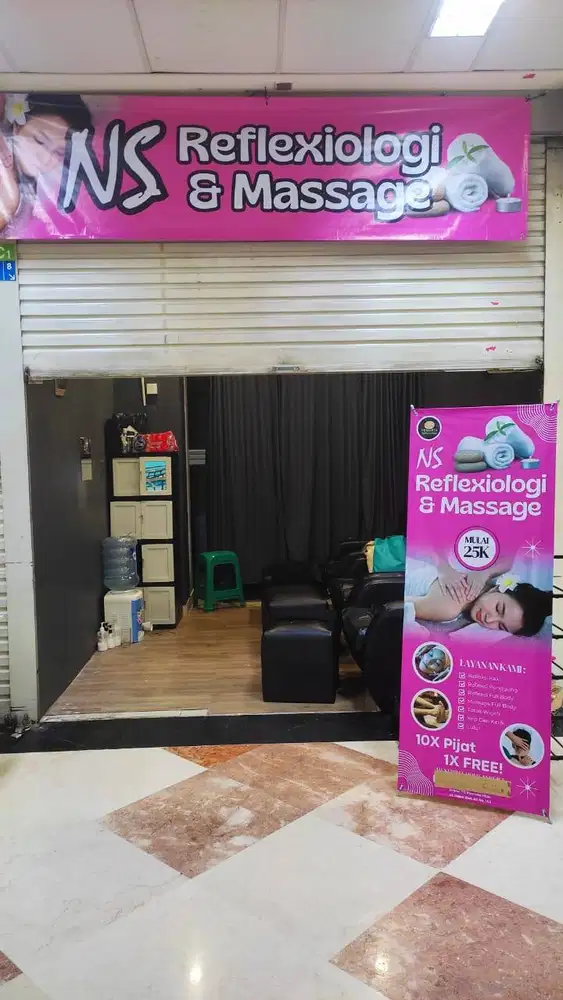 Di butuhkan Karyawan terapis wanita refleksi dan massage di mall