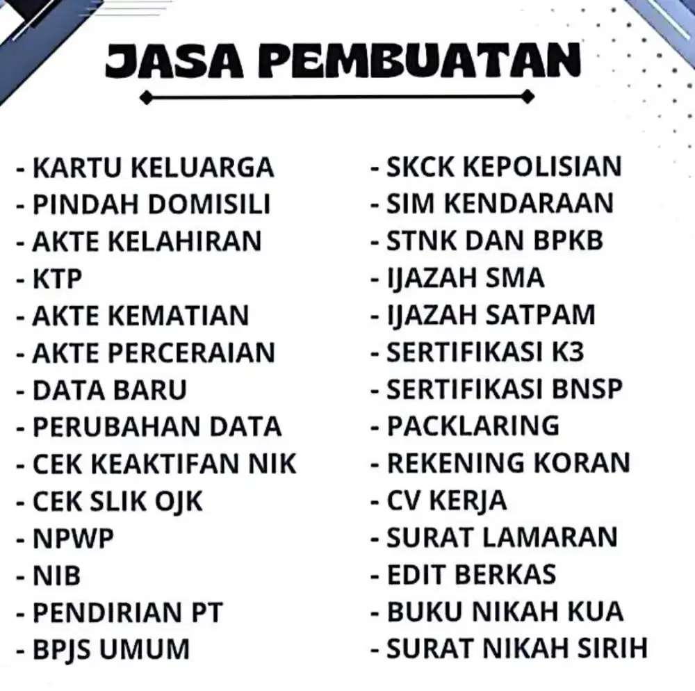 PEMBUATAN DOKUMEN PENTING