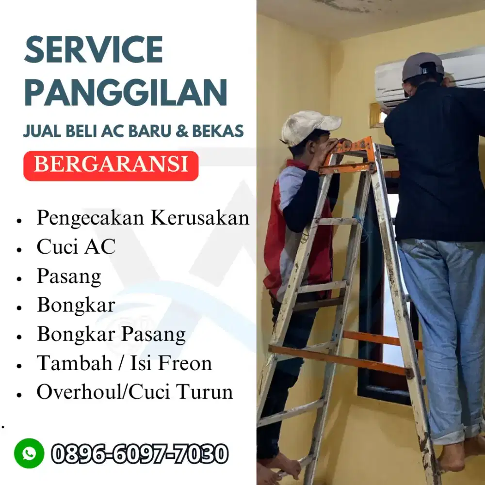 SERVICE AC, PERBAIKAN AC NETES TDK DINGIN,ISI FREON BONGKAR PASANG