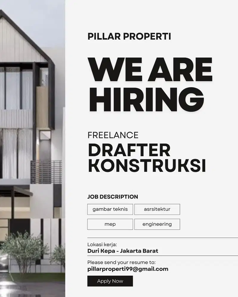 Drafter freelance perusahaan konstruksi