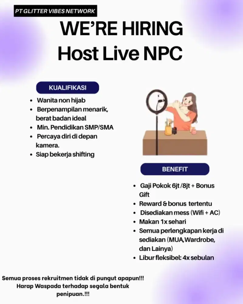 Host Live Entertaint, Talent Dance, Moderator & Translator Mandarin