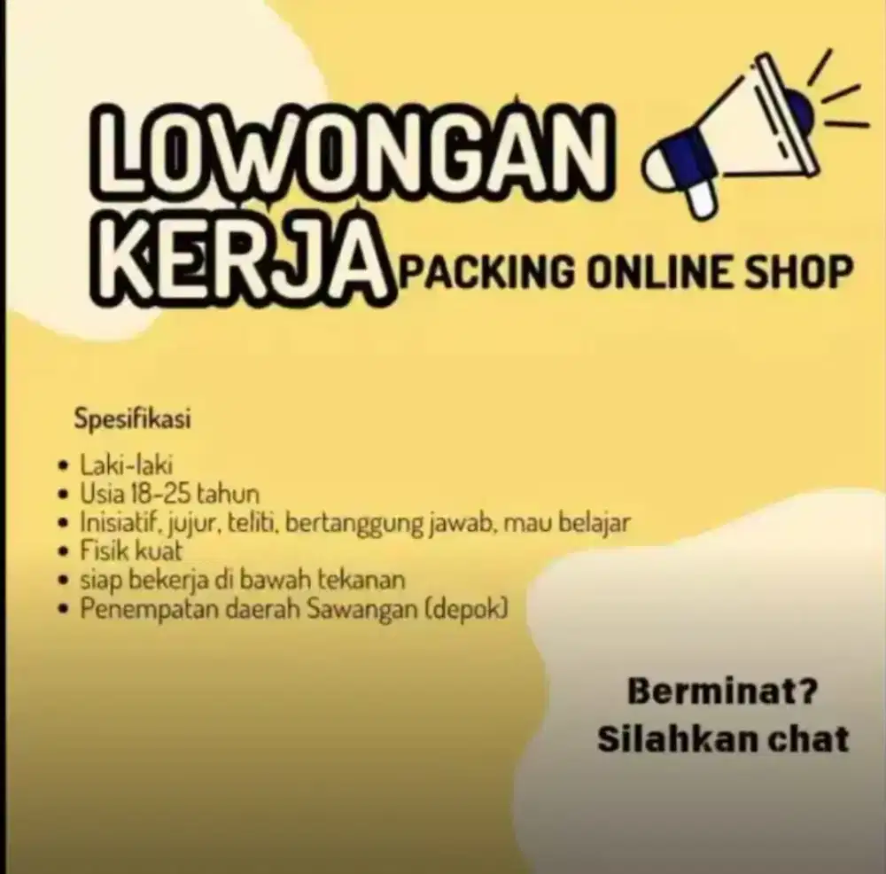 Packing Online Shop