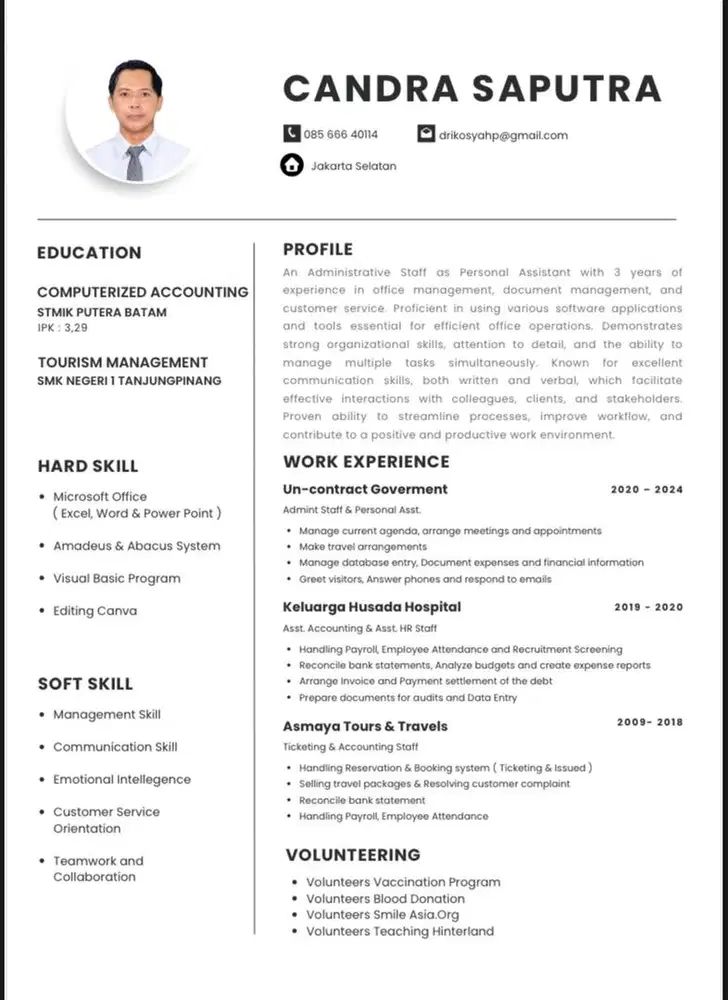 Mencari Pekerjaan Admin