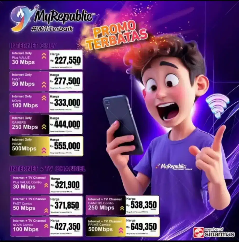 Myrepublic wifi termurah terkemuka