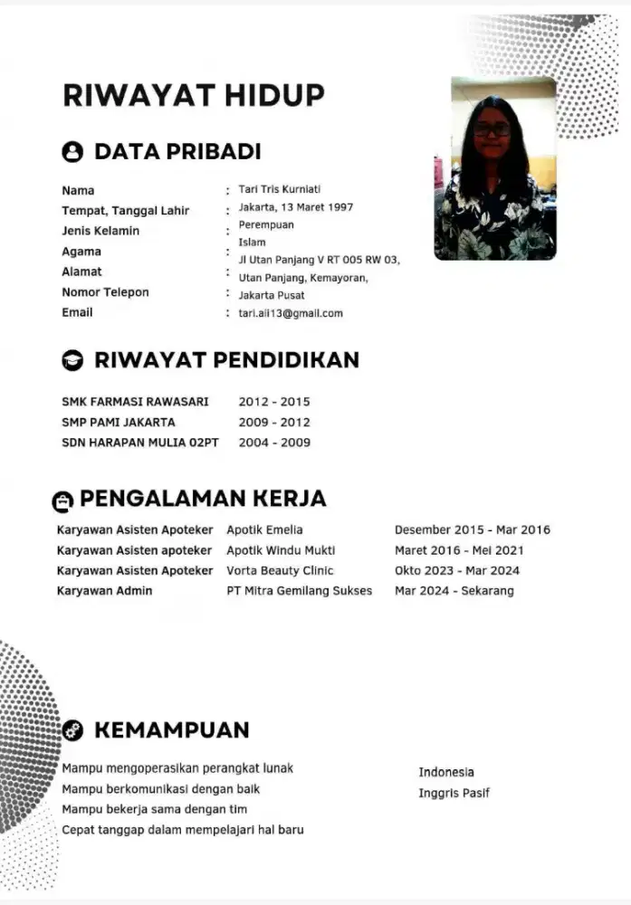 Cari kerja admin