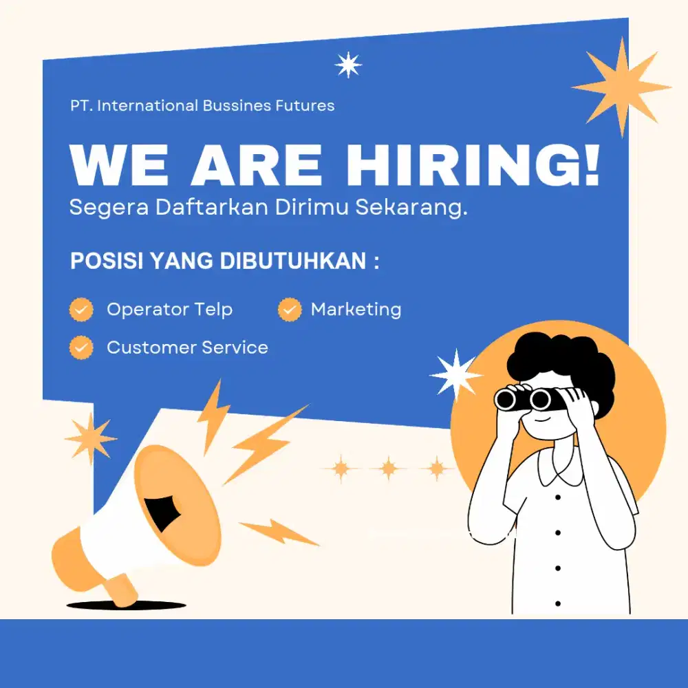 Lowongan Pekerjaan untuk Marketing and Sales