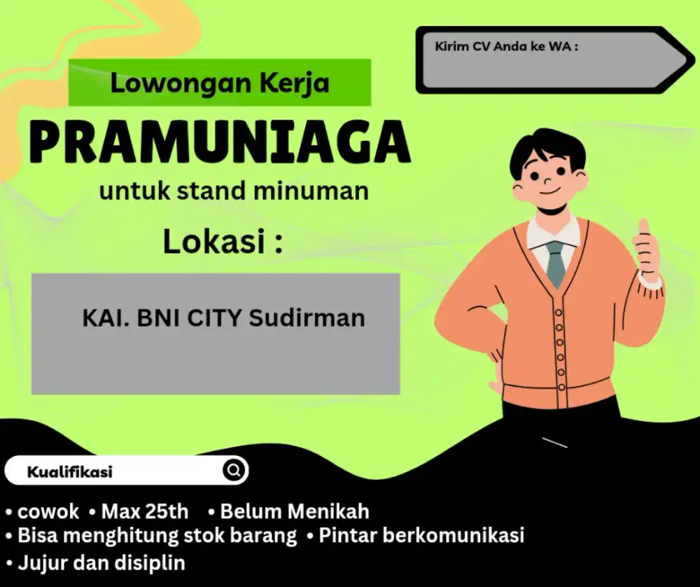 Jaga stand minuman