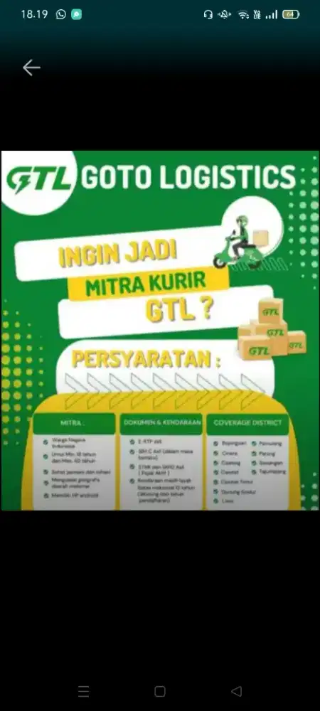 Kurir GTL X TIKTOK SHOP