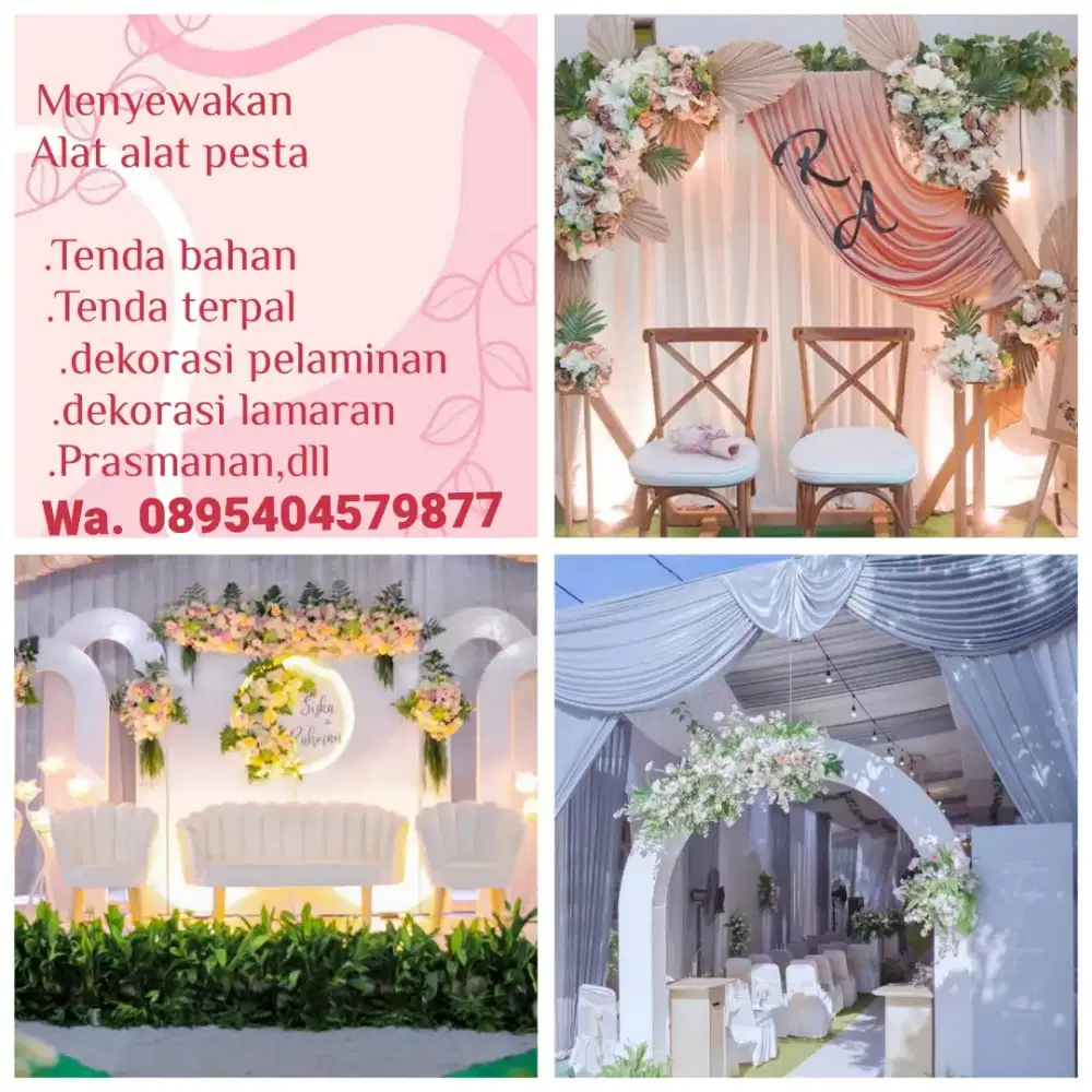 Menyewakan alat alat pesta