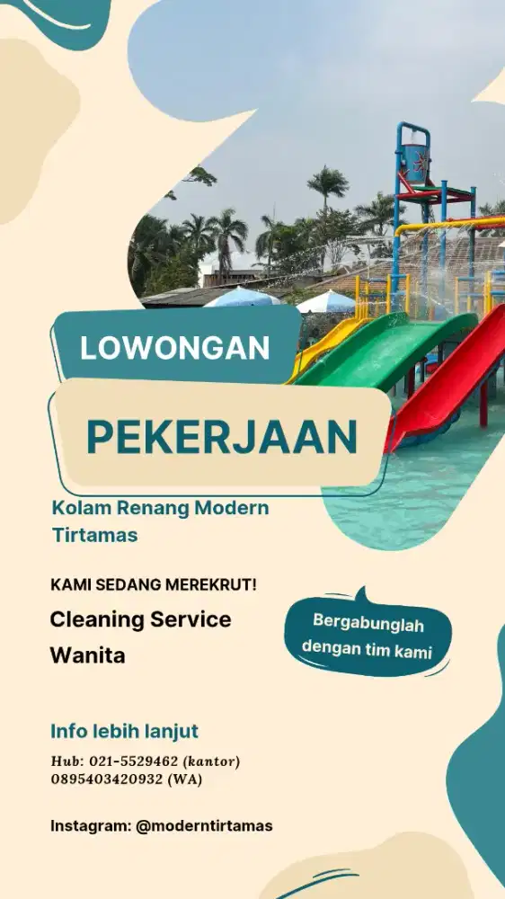 Dibutuhkan Cleaning Service Wanita