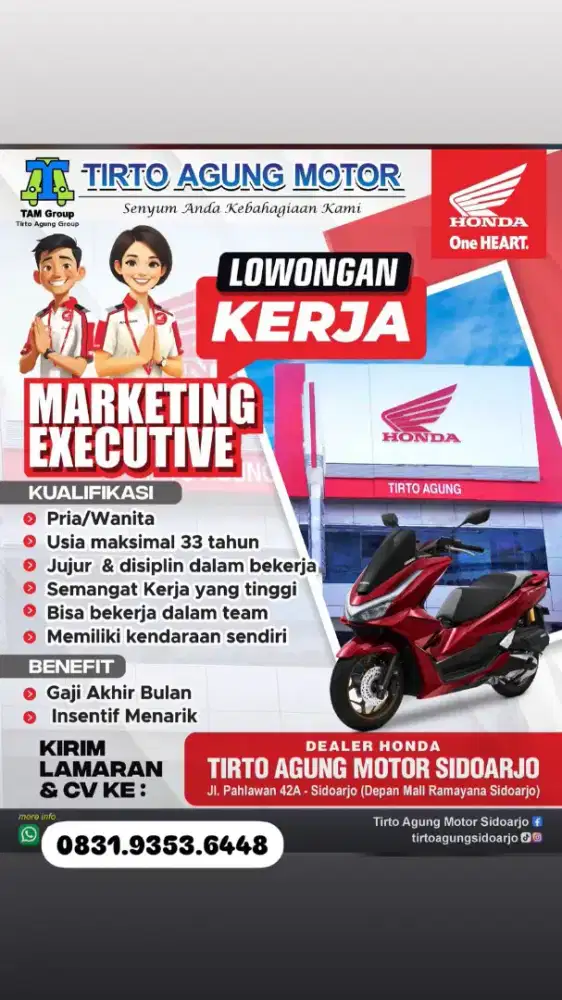 Lowongan kerja Sales Eksekutif