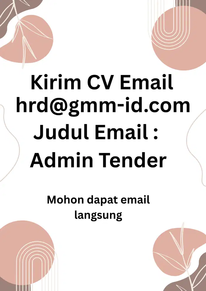 Lowongan Kerja : Admin Kantor - Tender