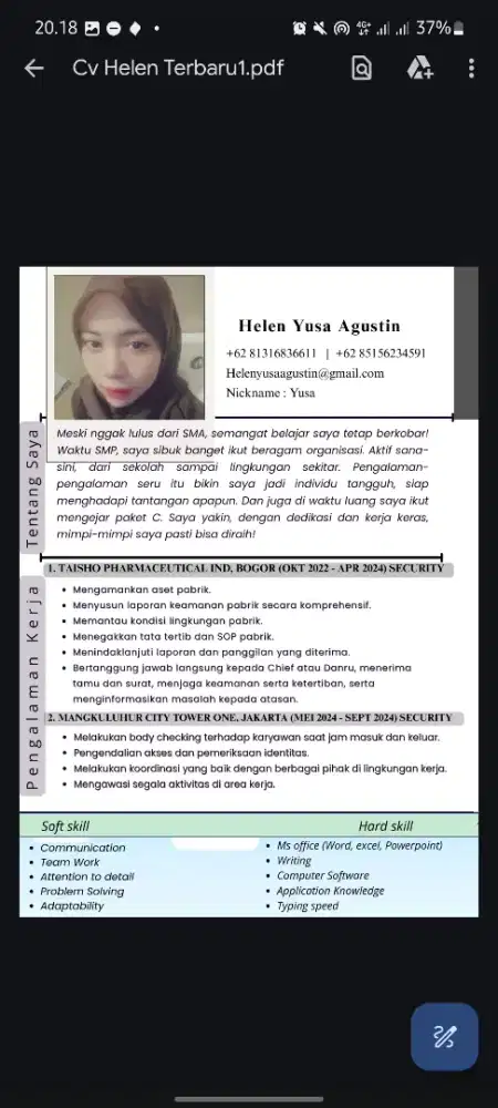 Mencari pekerjaan kecuali laundry