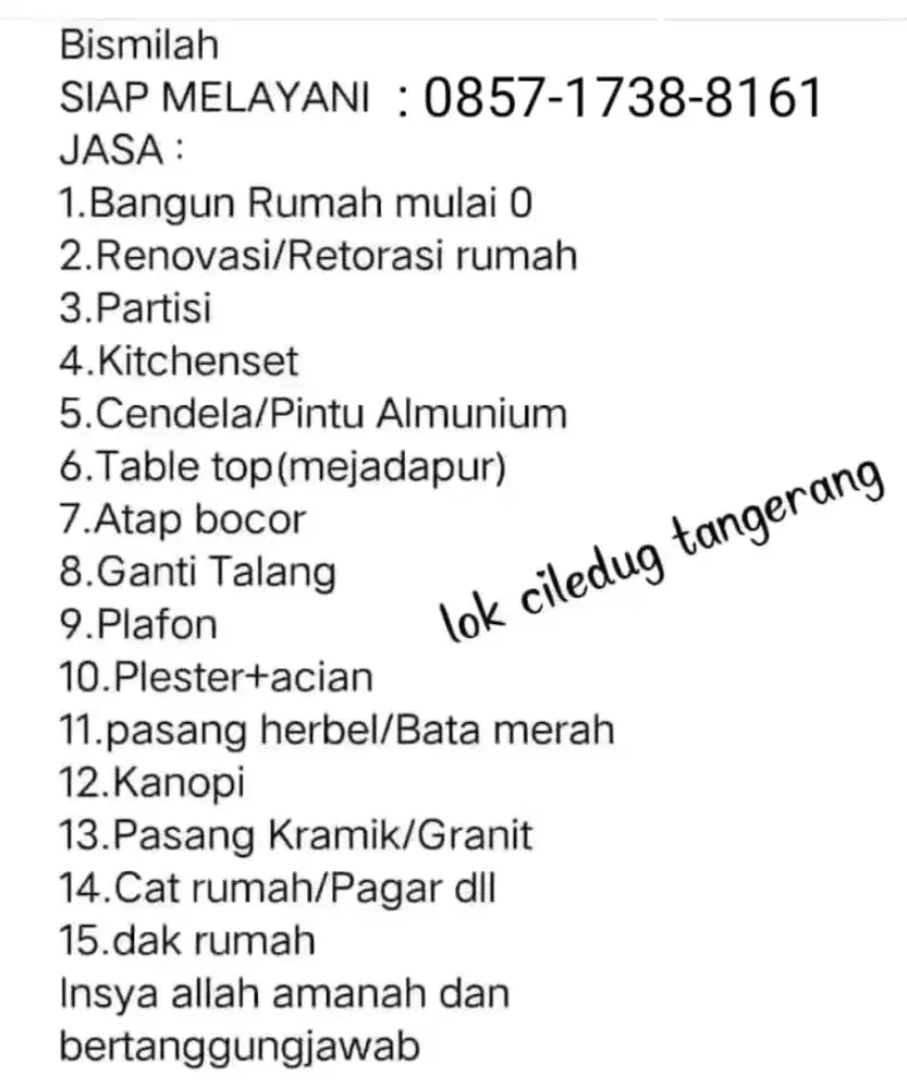 jasa bangun rumah dan renop