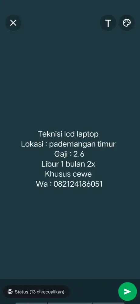 Lowongan kerja  teknisi LCD Laptop
