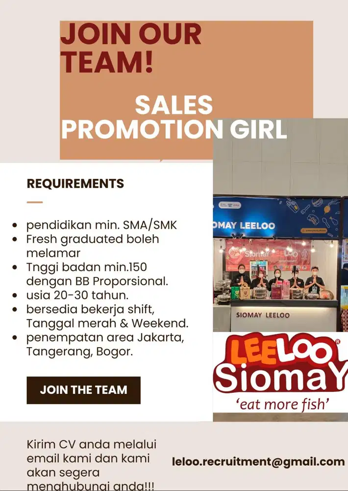 Outlet Crew (Sales Promotion Girl)