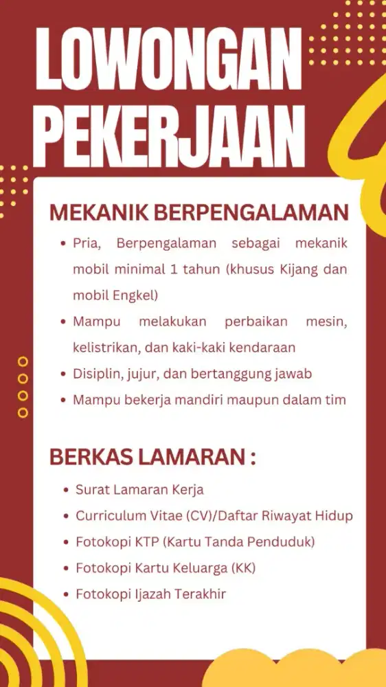 Mekanik mobil diesel toyota dyna / canter/ carry