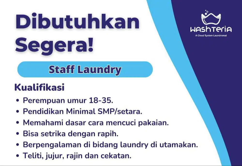 Staff Laundry Washteria