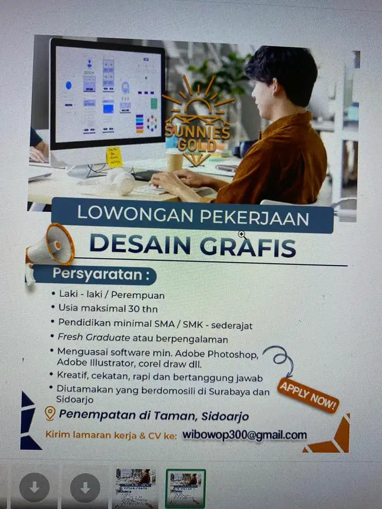 Lowongan kerja desain grafis