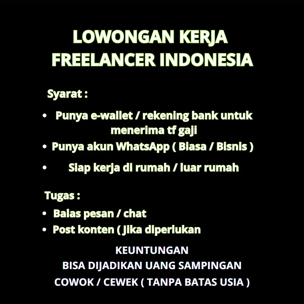 FREELANCER REMOTE