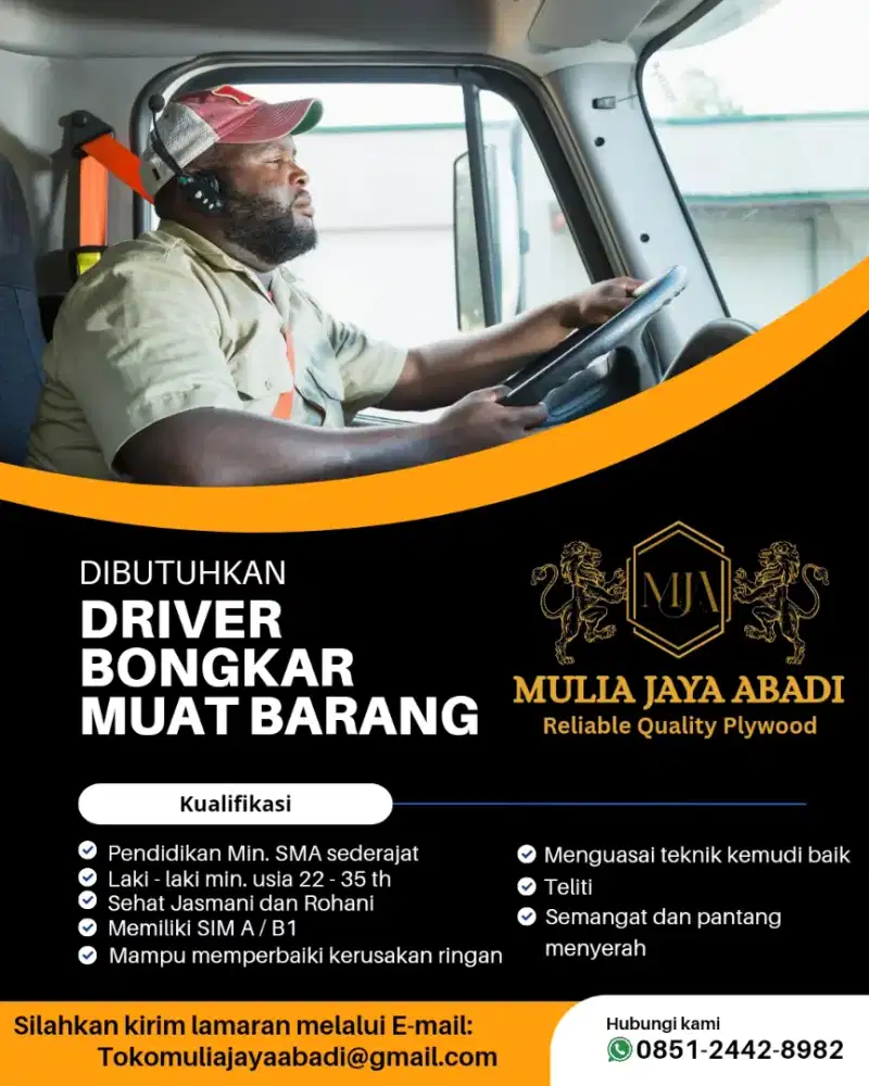 Lowongan driver bongkar muat barang