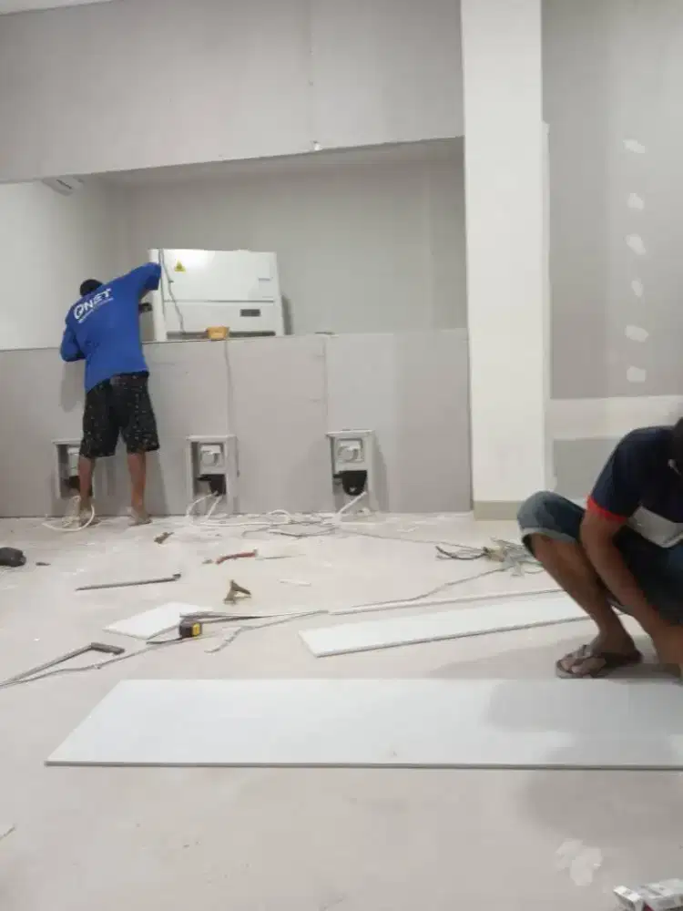Jasa pemasangan partisi gypsum/plafon renovasi rumah dll